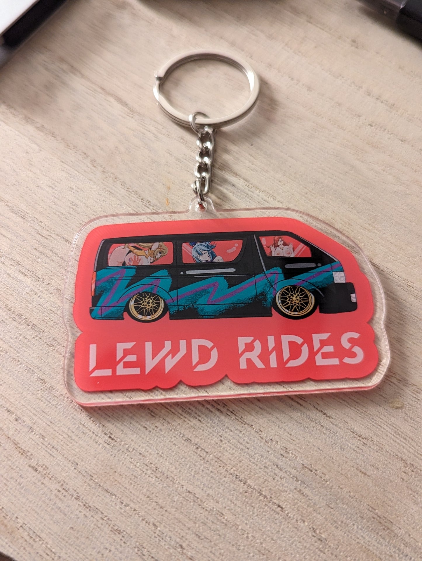 LEWD RIDES (3RD EDITION) - KEYCHAIN