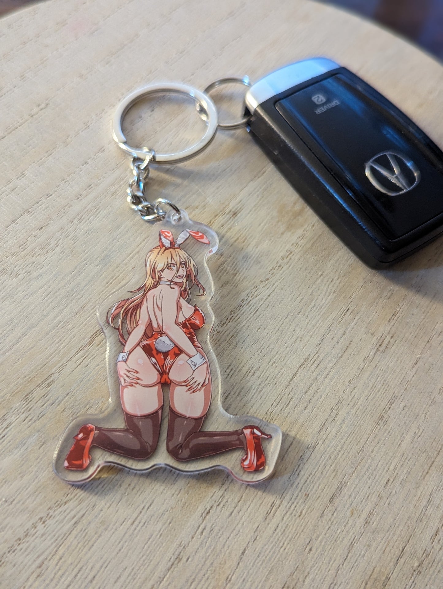 POWER BUNNY - KEYCHAIN
