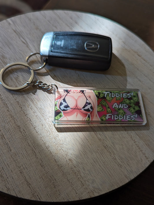 TIDDIES AND FIDDIES' - KEYCHAIN